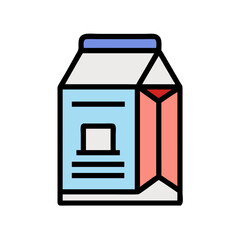 milk box icon design