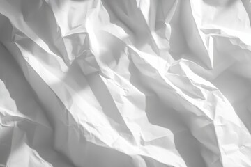 Fototapeta premium Crumpled Paper Texture with Light and Shadow for Creative Designs