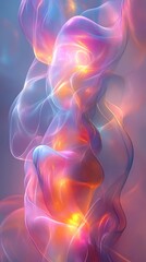 Naklejka premium Abstract swirling colorful smoke.