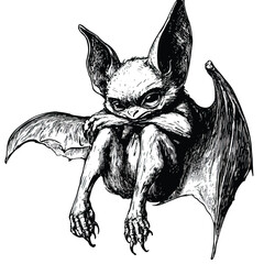  bat clip art, clip art concept 