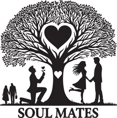 silhouette of a couple