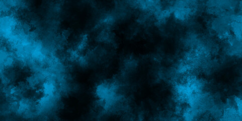 blue dark black with dark blue blurred background with grunge stains, Blue background with abstract blue smoke and clouds, navy blue watercolor paper texture background clouds or fog.
