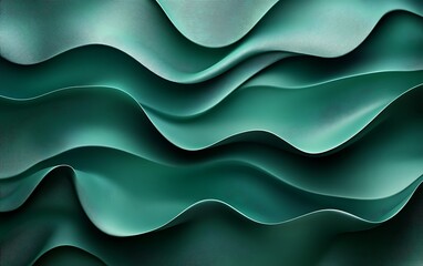 Obraz premium Abstract teal wave background texture.