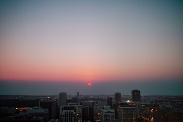 Fototapeta premium Sky with vibrant sunset colors