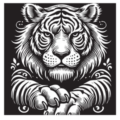 Tiger svg vector design