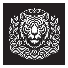 Tiger svg vector design