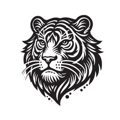 Fototapeta premium Tiger svg vector design