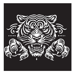 Tiger svg vector design