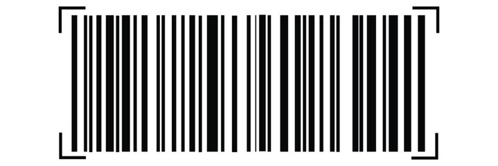Bar code. Barcode illustration. Editable color. isolated on white background. vector illustration.