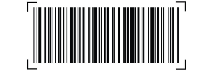Bar code. Barcode illustration. Editable color. isolated on white background. vector illustration.