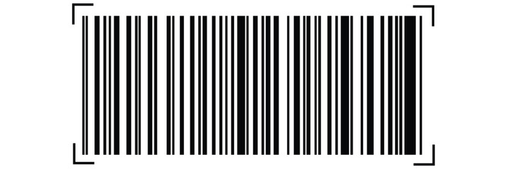 Bar code. Barcode illustration. Editable color. isolated on white background. vector illustration.