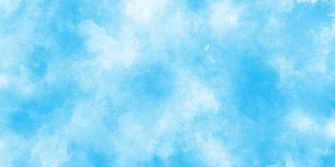 Brush-painted blurred and grainy paint aquarelle Abstract light sky blue grunge texture with grunge and grainy watercolor or paper texture grunge and cloudy watercolor stains and scratches.