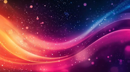 Obraz premium Abstract Cosmic Swirl Background, Pink, Purple, Orange, Blue Nebula