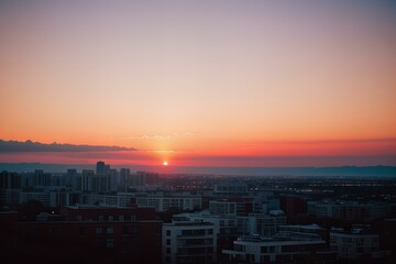 Fototapeta premium Sky with vibrant sunset colors