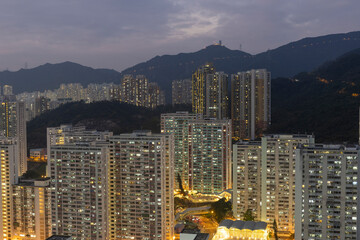 DEC 20 2024,Hong Kong.Dense residential area in Hong Kong