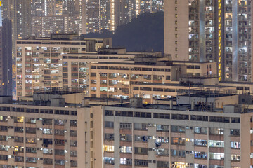 DEC 20 2024,Hong Kong.Dense residential area in Hong Kong