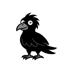 Eagle cartoon vector silhouette