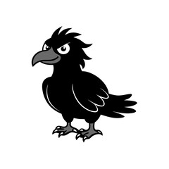 Eagle cartoon vector silhouette