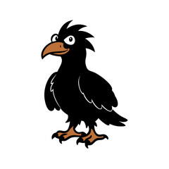 Eagle cartoon vector silhouette