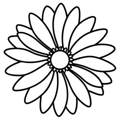 Daisy Delight line art art vector