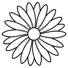 Daisy Delight line art art vector