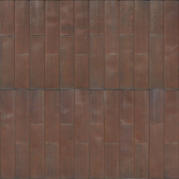 Seamless texture of aged metal copper wall roof cladding