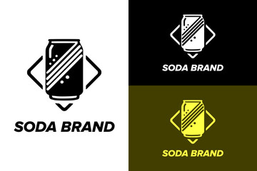 a drink can, box, borders, carb drinks, cold drink, soft drink, energy drink, juice bar, smoothies bar, bartender, bubbles, italic, soda logo, beverages company logo, vector graphics