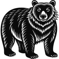 Fototapeta premium cute vector illustration of bear cartoon style 