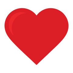 vector art featuring a red heart sign on a white background