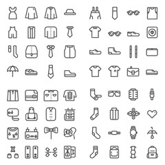 Tailor icon set vector