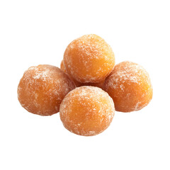 German quarkbllchen fried sweet balls Isolated On Transparent Background