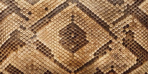 Detailed Close-Up of Reptilian Scales Showing Intricate Pattern and Texture
