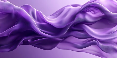 Obraz premium Abstract flowing purple fabric, elegant textile waves.