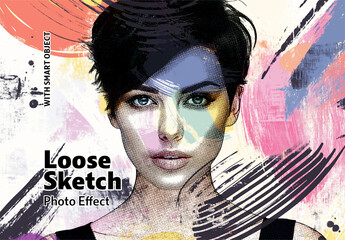 Loose Sketch Photo Effect