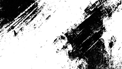 Fototapeta premium Grunge black and white urban vector texture. design brush strokes. Overlay texture. Faded black-white dyed paper texture. Sketch grunge design. Use for poster, cover, banner, mock-up, stickers layout.