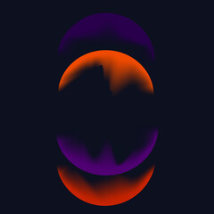 Naklejka premium abstract circle background blue teal pink color gradiant illustration. 