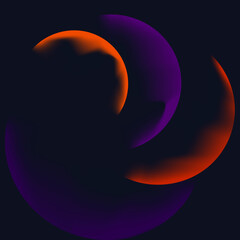 abstract circle background blue teal pink color gradiant illustration.	