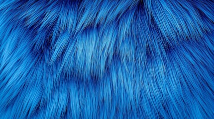 Obraz premium A vibrant close-up of glossy blue hair, showcasing its rich texture and dynamic movement