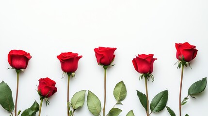 Valentine's Day or Wedding Background with Beautiful Roses. Concept for a romantic party invitation or love message. Premium and luxurious Ai-Generative.