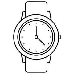 Minimalist Line Art Watch Design Sleek Dial & Clean Straps
