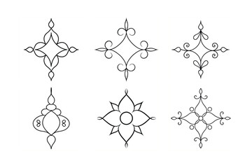hand drawn decoration elements