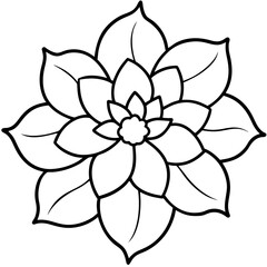 Blossom Charm line art art vector