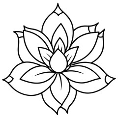 Blossom Charm line art art vector