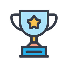 trophy icon design