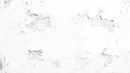Abstract white and grey cement wall texture and background. White grunge cement wall texture background. Wall fragment with scratches and cracks. It can be used as a background. 