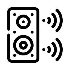 Speaker line icon