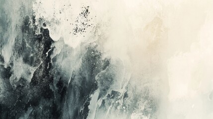 Abstract dark and light gray watercolor texture.