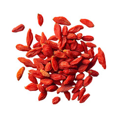 Inviting Goji Berries Isolated On Transparent Background