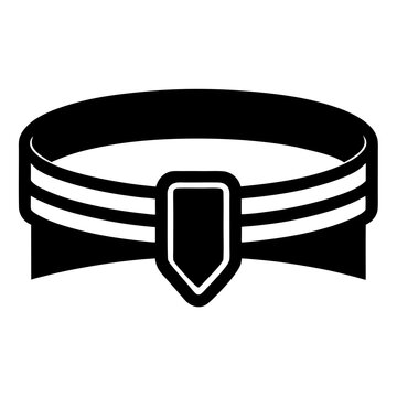 black and white belt with buckle clip art preview