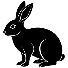 rabbit  Vector silhouette